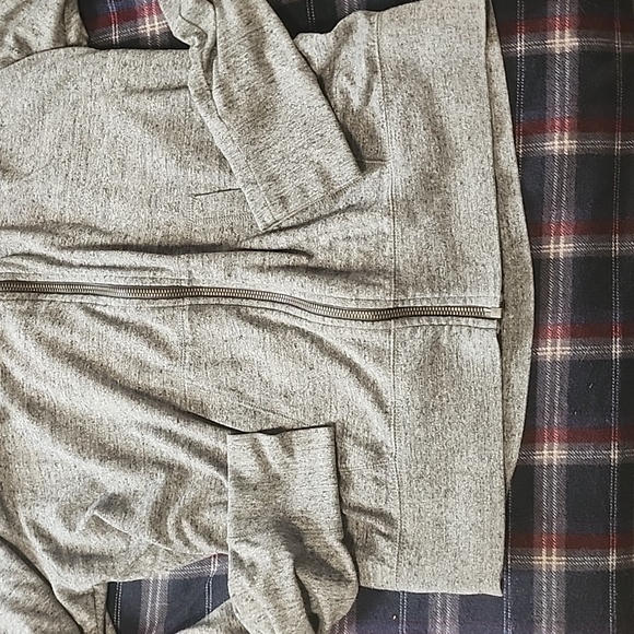 Gray women's Nike zip up hoodie - Picture 3 of 5